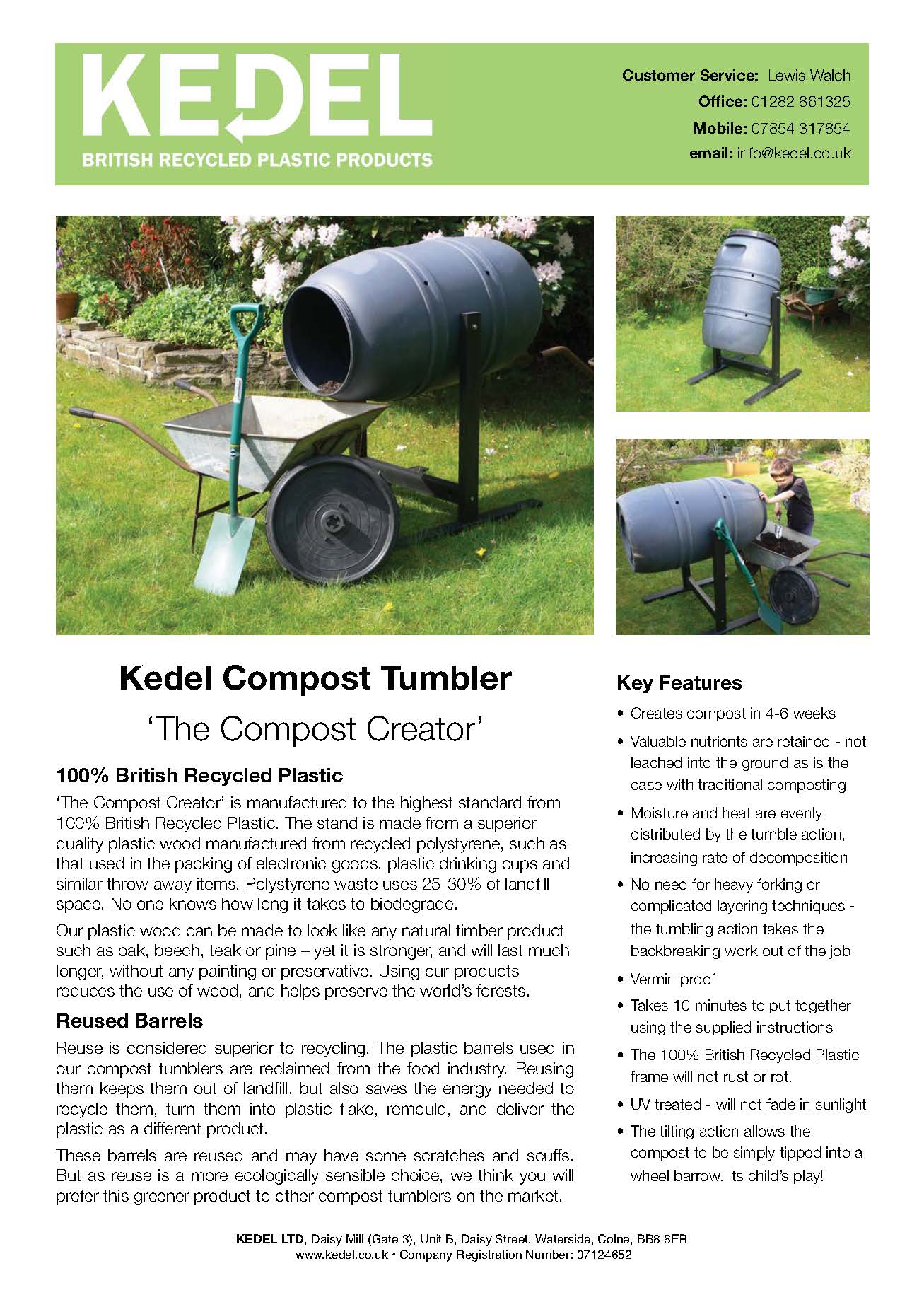 Recycled Plastic Compost Stumbler